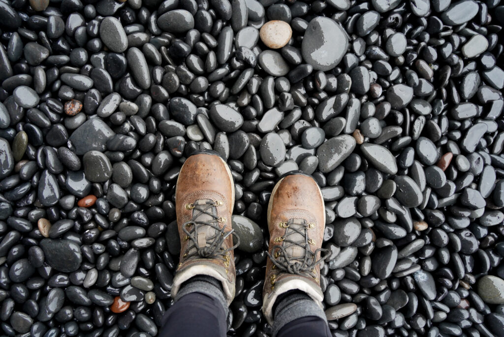 pebbles at the Black Sand Beach Vik